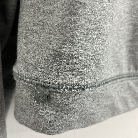 Lululemon Grey Jersey Knit Sweatshirt Crop Top - Picture 5 of 5